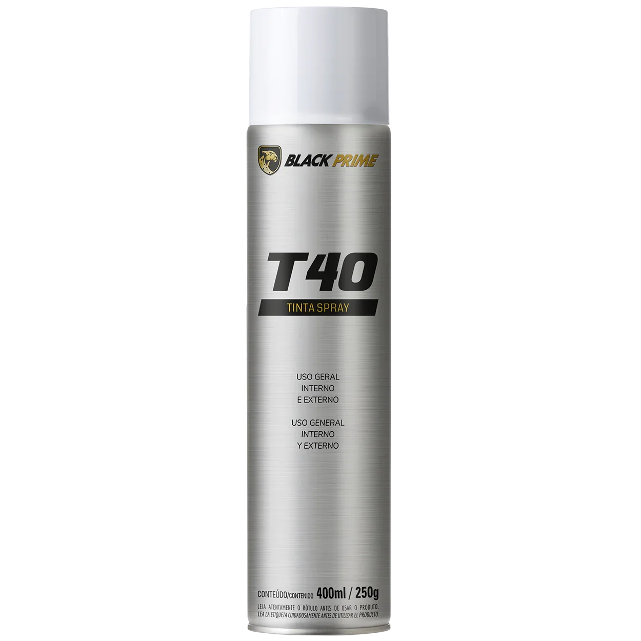 Tinta Spray Ug T40 Branco Brilhante Black Prime 40