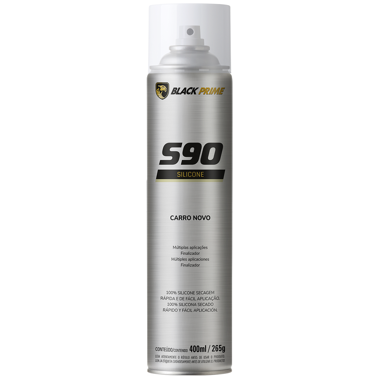 Silicone S90 Black Prime Carro Novo 400ml
