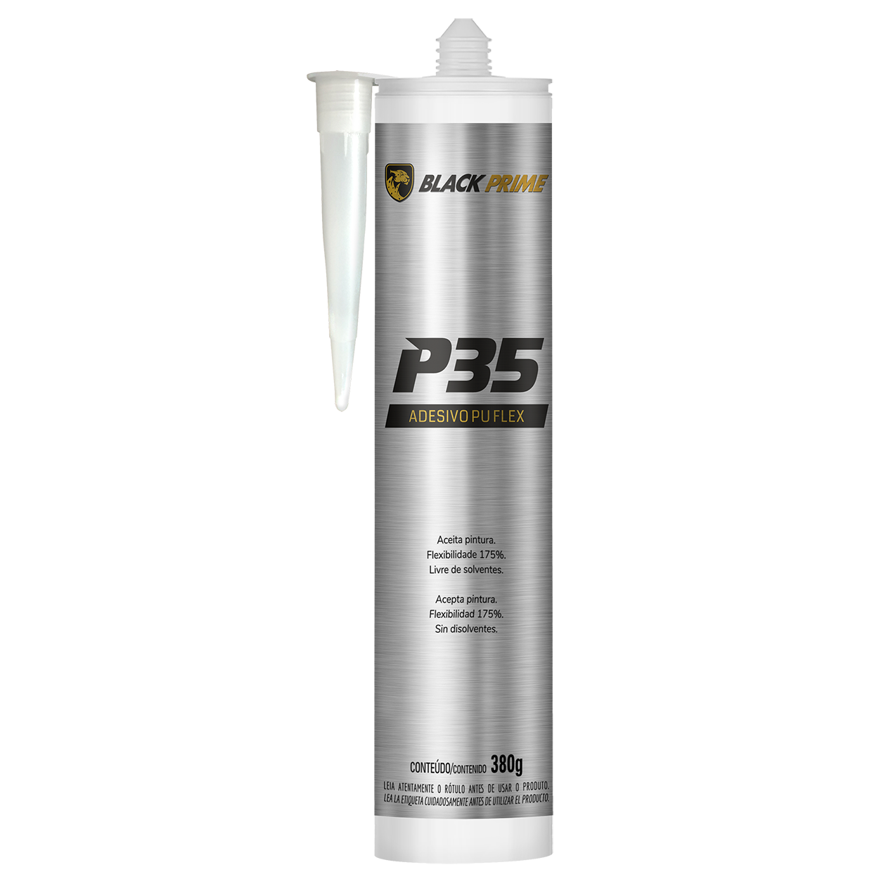 Adesivo De Pu Flex P35 Black Prime Branco 380g
