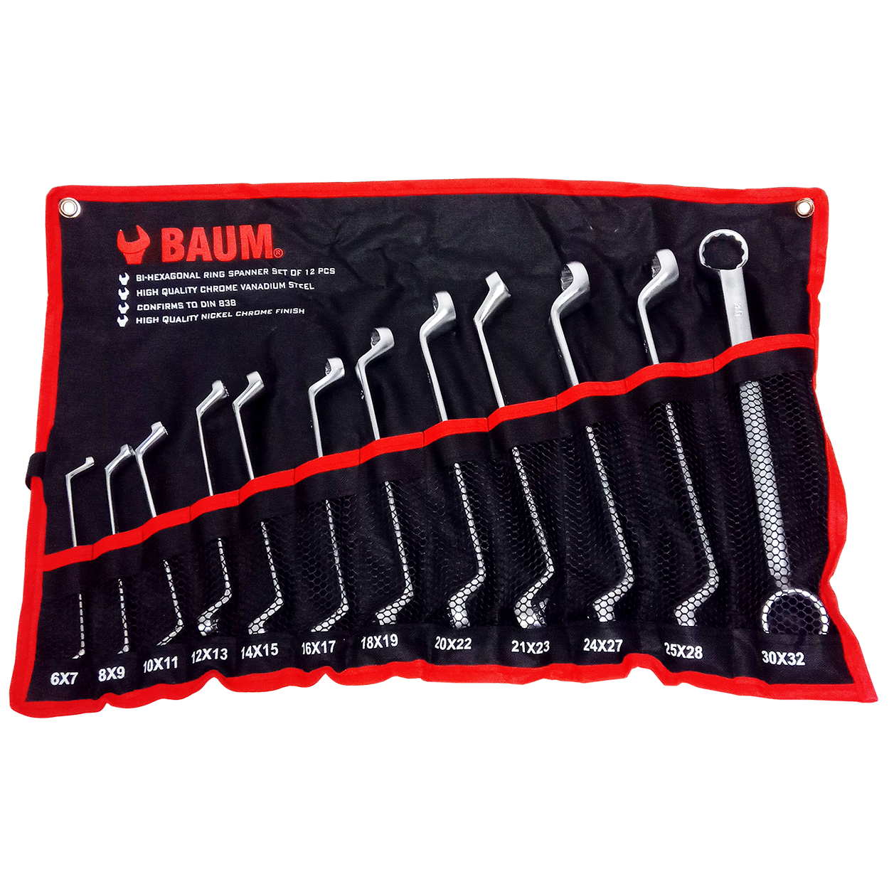 Kit Chave Estrela 12 Pcs Baum 6mm A 32mm