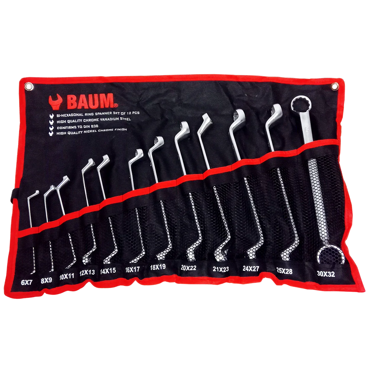 Kit Chave Estrela 12 Pcs Baum 6mm A 32mm