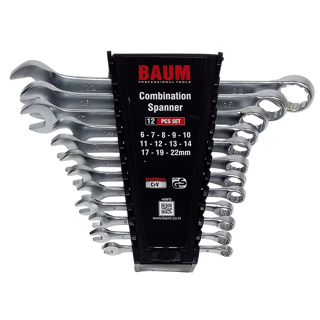 Kit Chave Combinada 12 Pcs Baum 6mm A 22mm