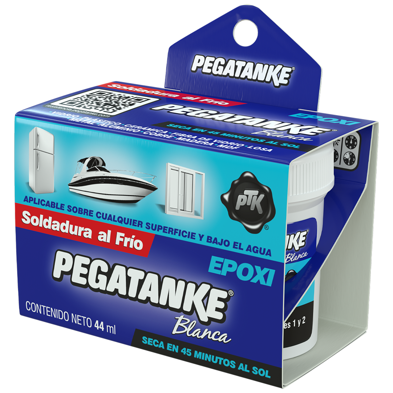 Adesivo Epoxi Pegatanke Branco 46,0g