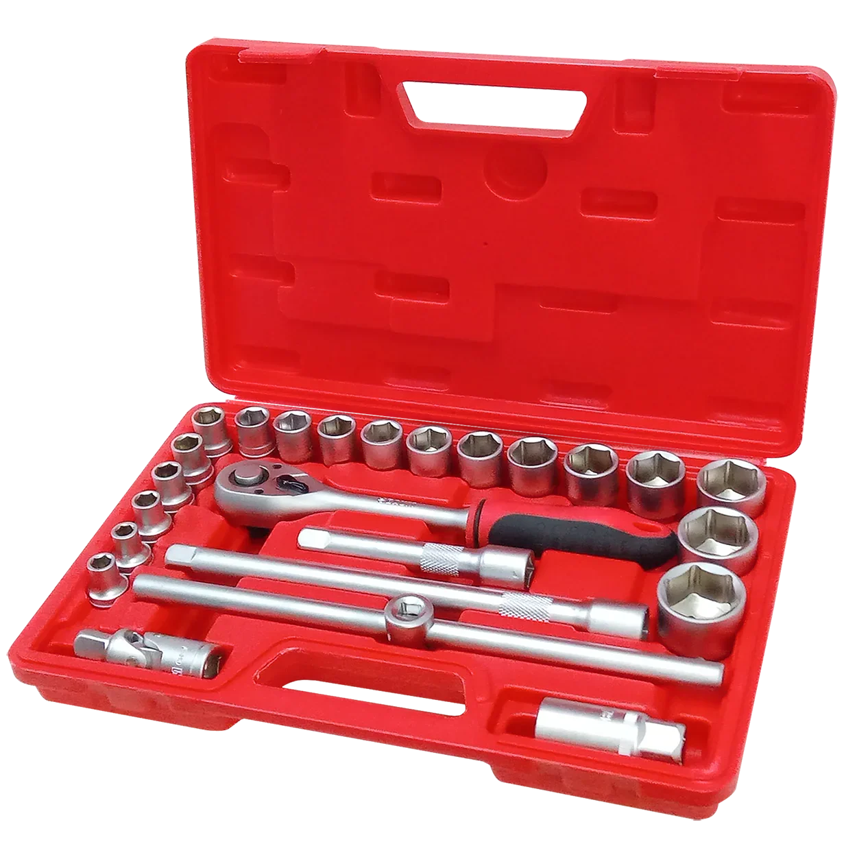 Kit Soquete Com Catraca 1/2" Baum - 24pçs