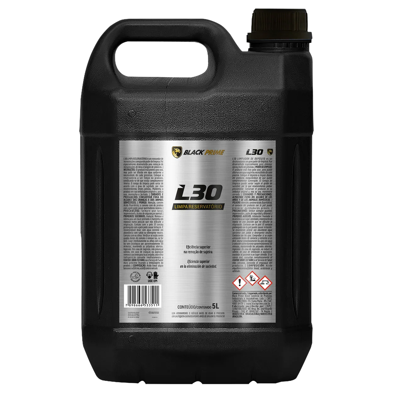 Limpador De Reservatorio L30 Black Prime 5l