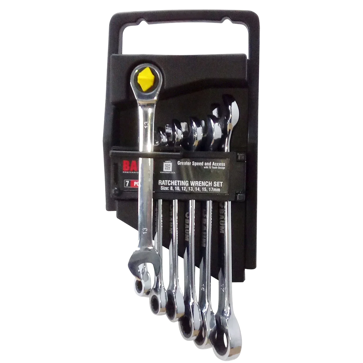 Kit Chave Combinada C/ Catraca 7 Pcs Baum 8mm A 17mm